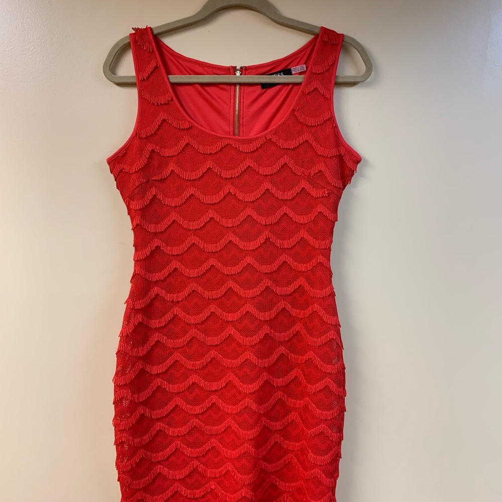 Guess -Red Dress - Size 4 - Excellent Condition